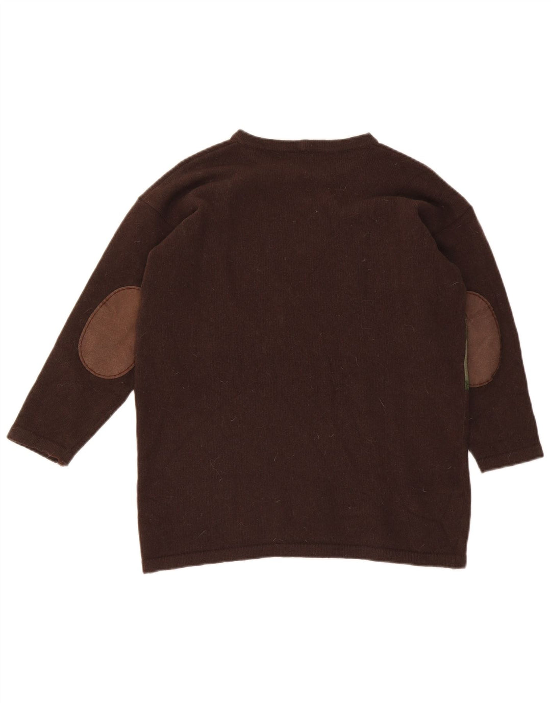 Iceberg Dame Grafisk Boat Neck Jumper Sweater IT 42 Medium Brun