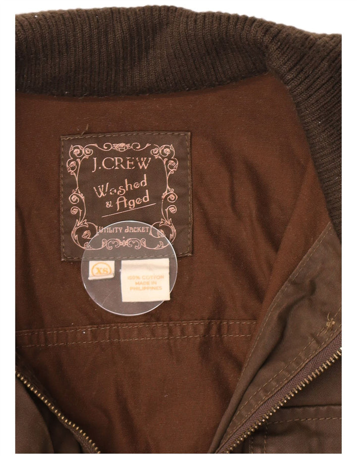 J. Crew Womens Utility Jacket UK 6 XS Brun Bomuld