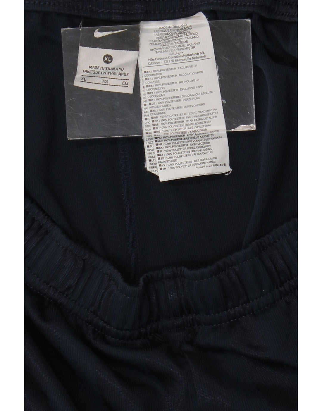 NIKE Sportshorts til mænd XL marineblå stribet polyester
