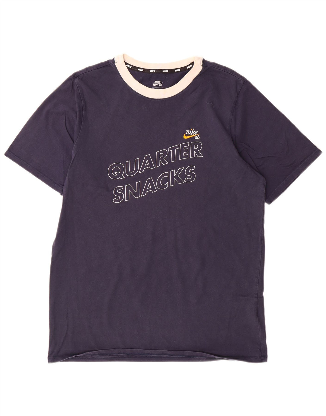 NIKE grafisk t-shirt til mænd, medium marineblå bomuld