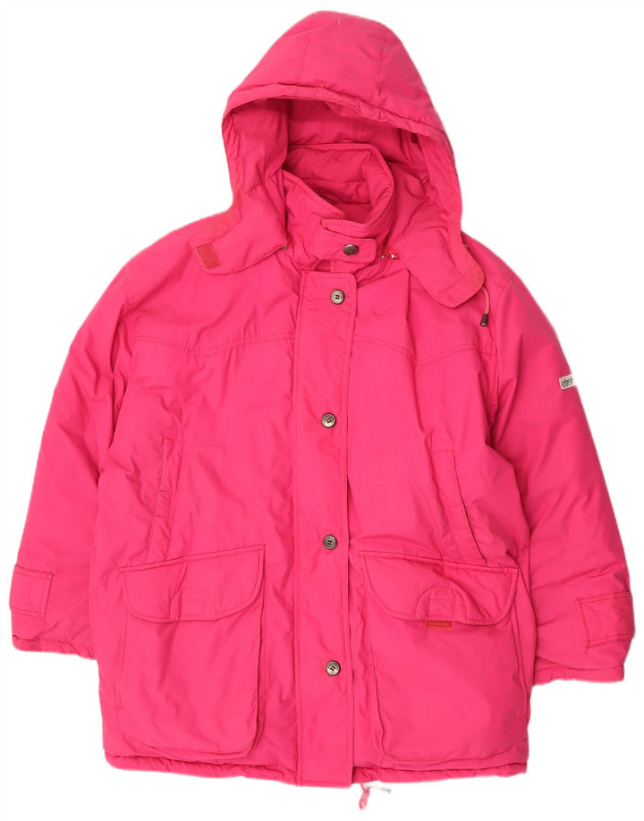Etirel Dame Hætte Oversized Polstret Jakke EU 42 Large Pink Polyester