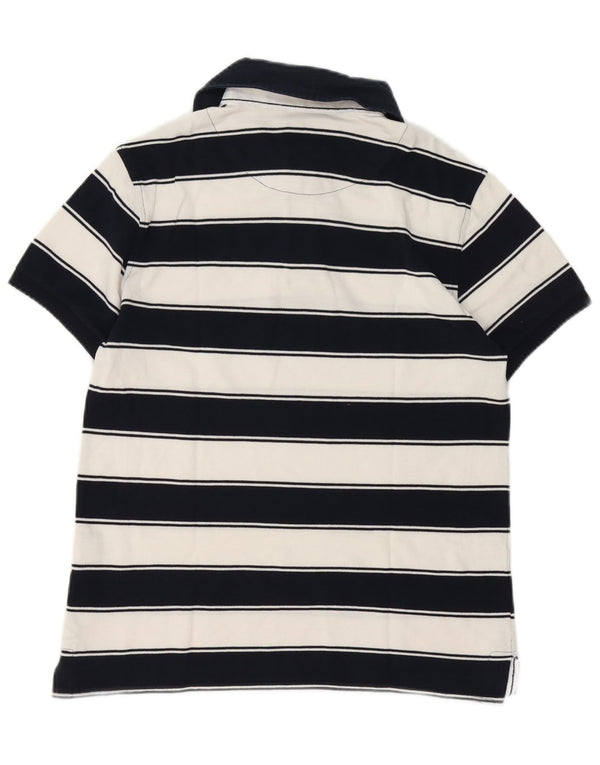 Slam herre polo shirt lille hvid stribet bomuld