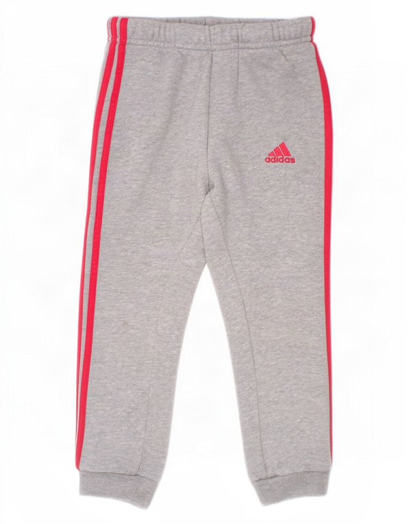 Adidas Drenge træningsdragt Bukser Joggers 2-3 år Grå Flecked Bomuld