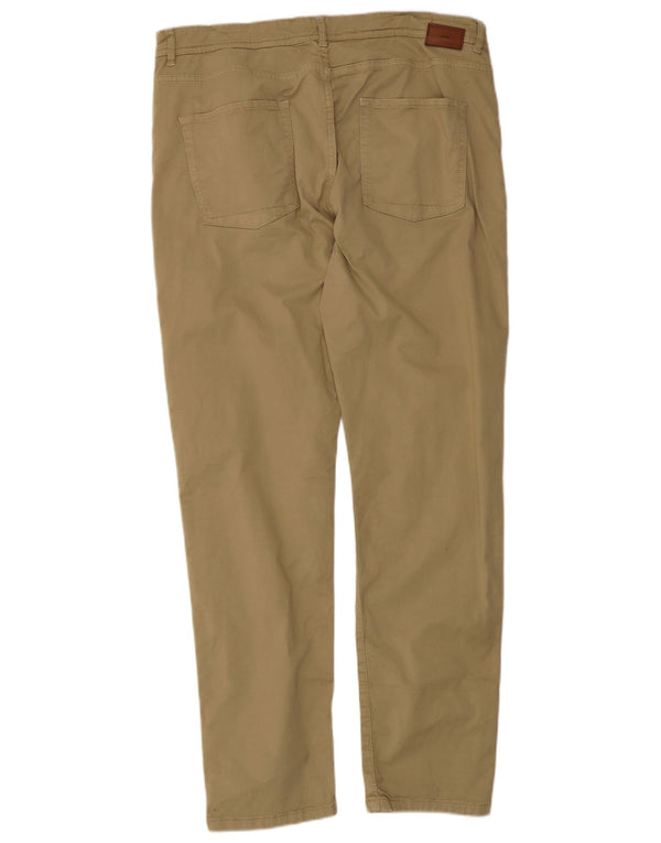 LIU JO Herre Slim Fit Casual Bukser IT 54 2XL W42 L31 Beige Bomuld