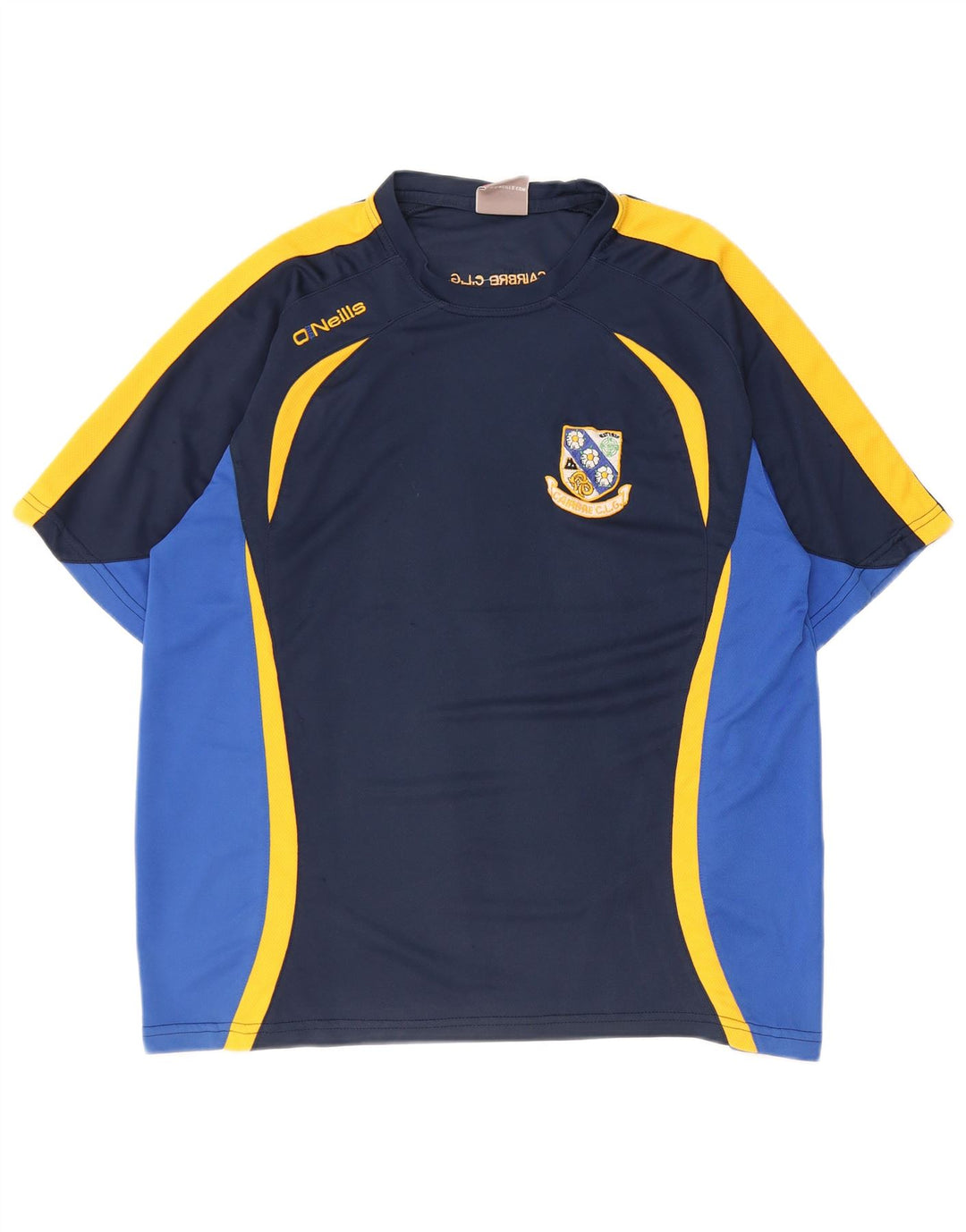 O'Neills Herre grafisk T-shirt Top Medium Marineblå Colourblock Polyester