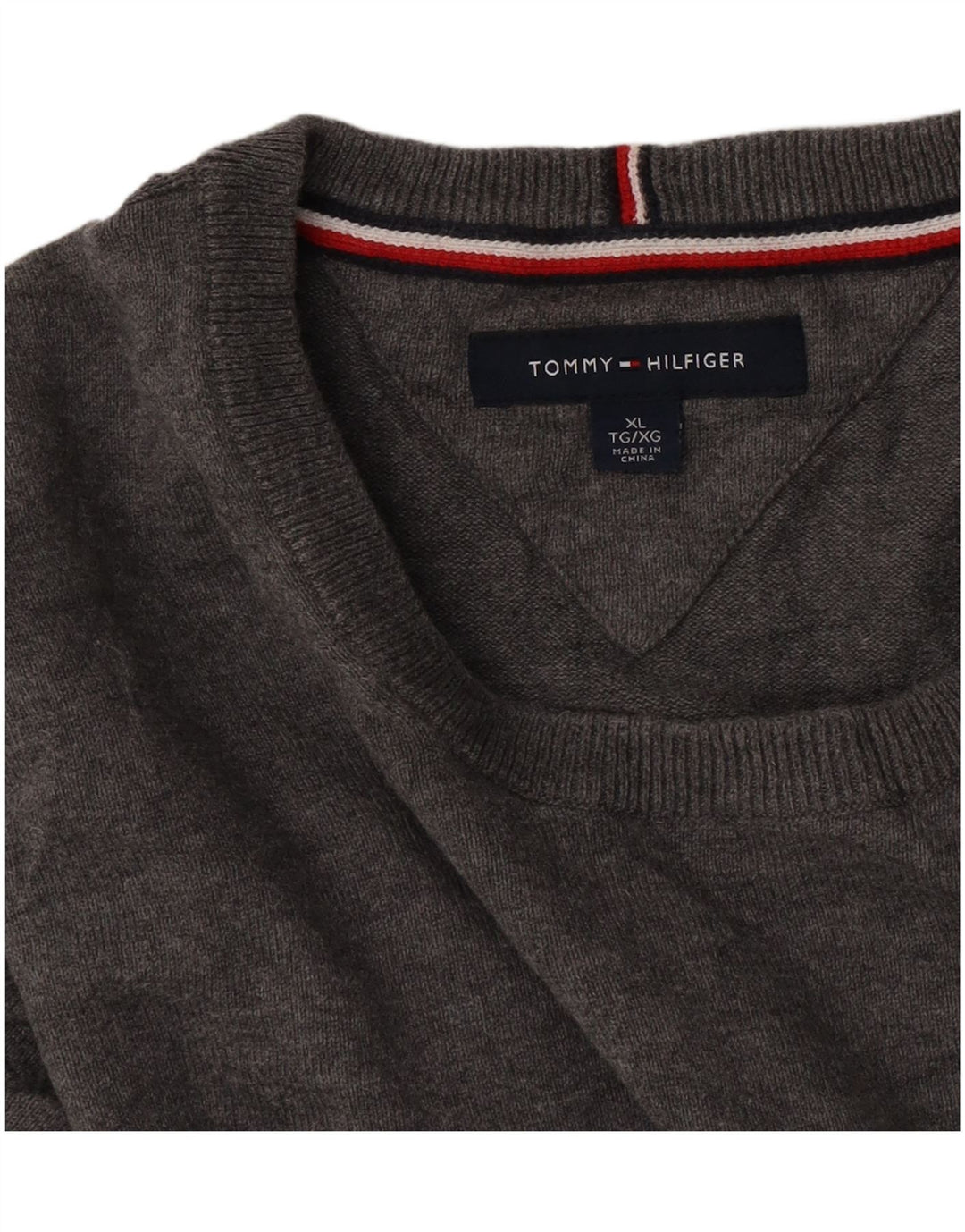 Tommy Hilfiger Herre Crew Neck Jumper Sweater XL Grå