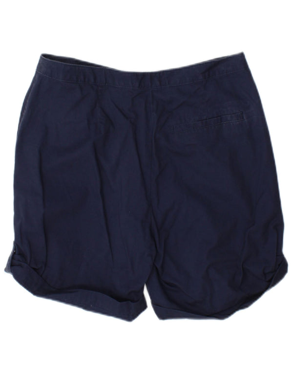 Marks & Spencer Chino Shorts til kvinder UK 10 Small W27 Navyblå Bomuld