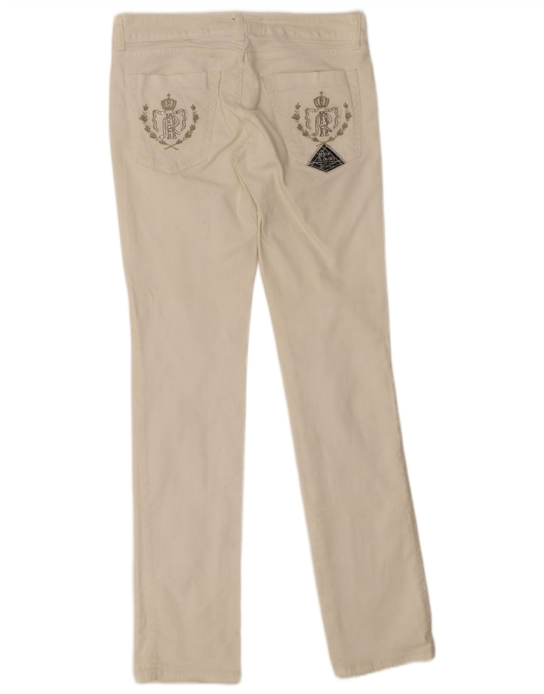 Roy Rogers Dame Skinny Jeans IT 43 Medium W29 L34 Hvid Bomuld