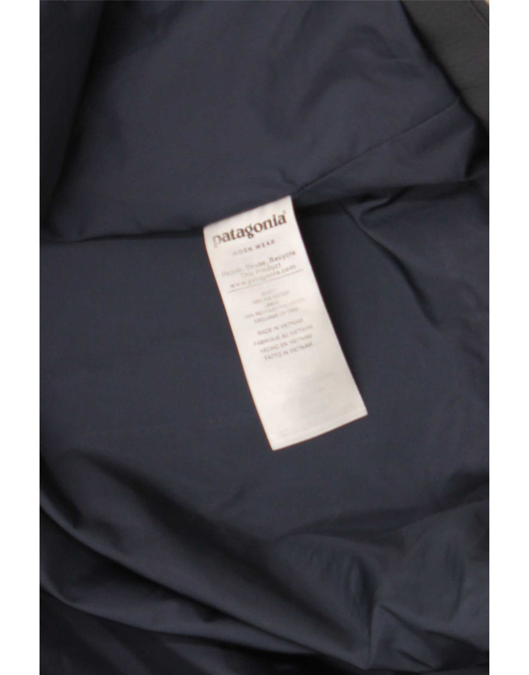 Patagonia Dame Hooded Windbreaker Coat UK 12 Medium Grey Polyester