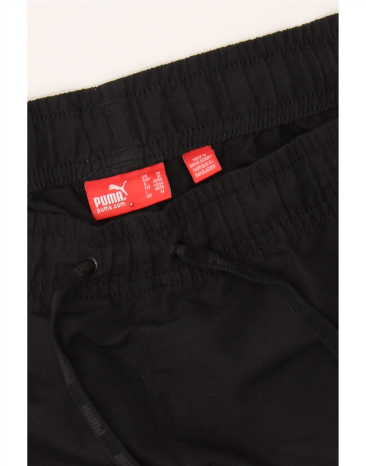PUMA Mens Bermuda Sport Shorts Medium  Black Vintage Puma and Second-Hand Puma from Messina Hembry 