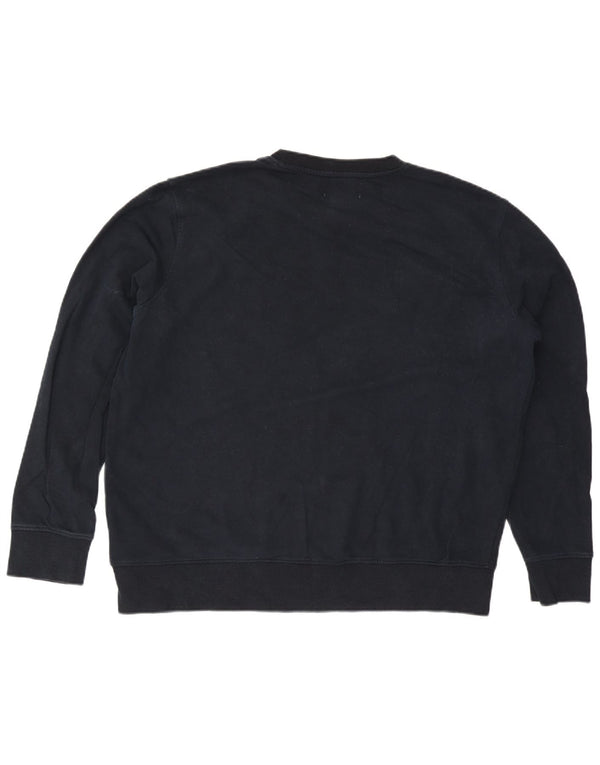 Marks & Spencer Herre Sweatshirt Jumper 2XL Marineblå Bomuld