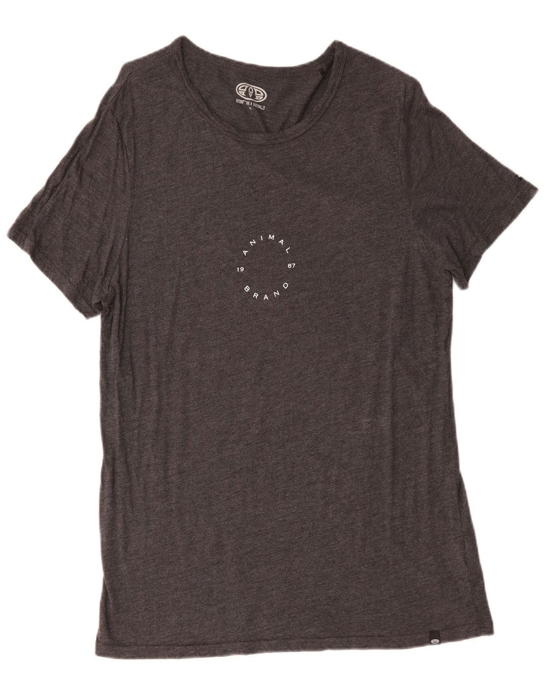 Animal Herre T-Shirt Top Medium Grå Viscose