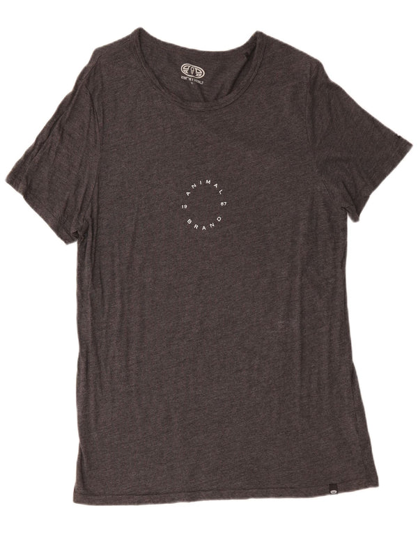 Animal Herre T-Shirt Top Medium Grå Viscose