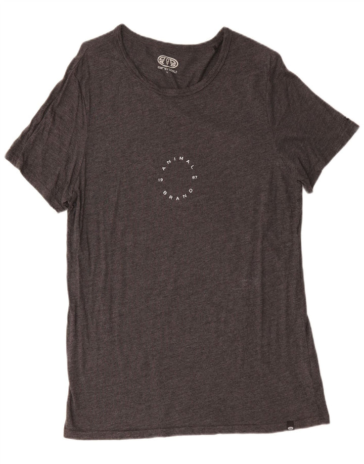 Animal Herre T-Shirt Top Medium Grå Viscose