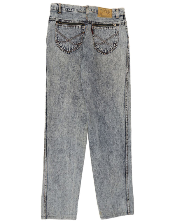 Vintage lige jeans til kvinder W33 L30 blå bomuld