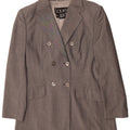 Laurel Dame Dobbeltradet Blazer Jacket EU 38 Medium Grey New Wool