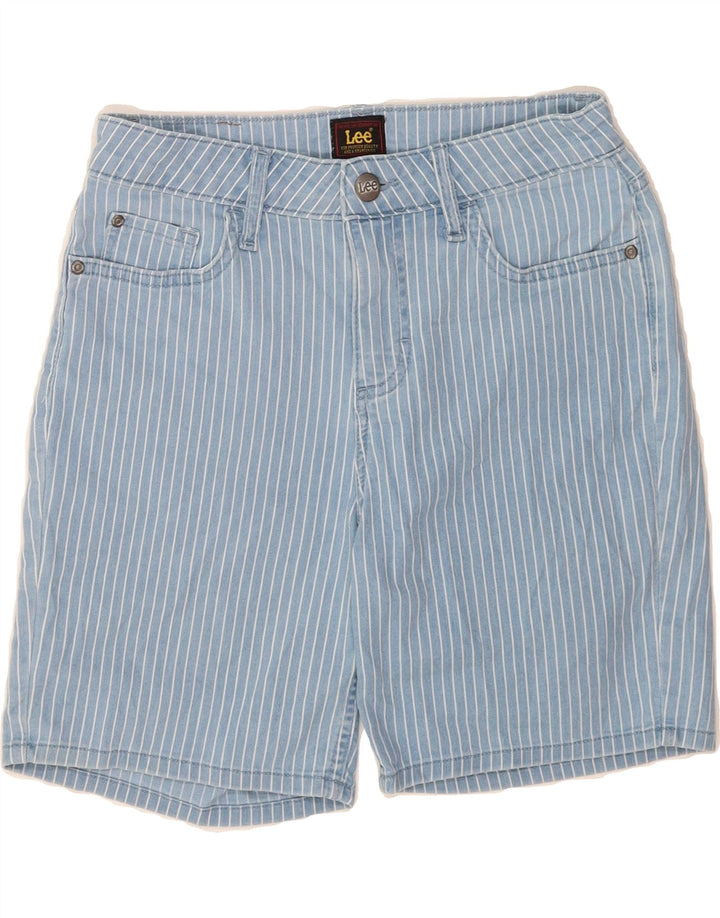 LEE Womens Denim Shorts US 6 Medium W28  Blue Pinstripe Cotton Vintage Lee and Second-Hand Lee from Messina Hembry 