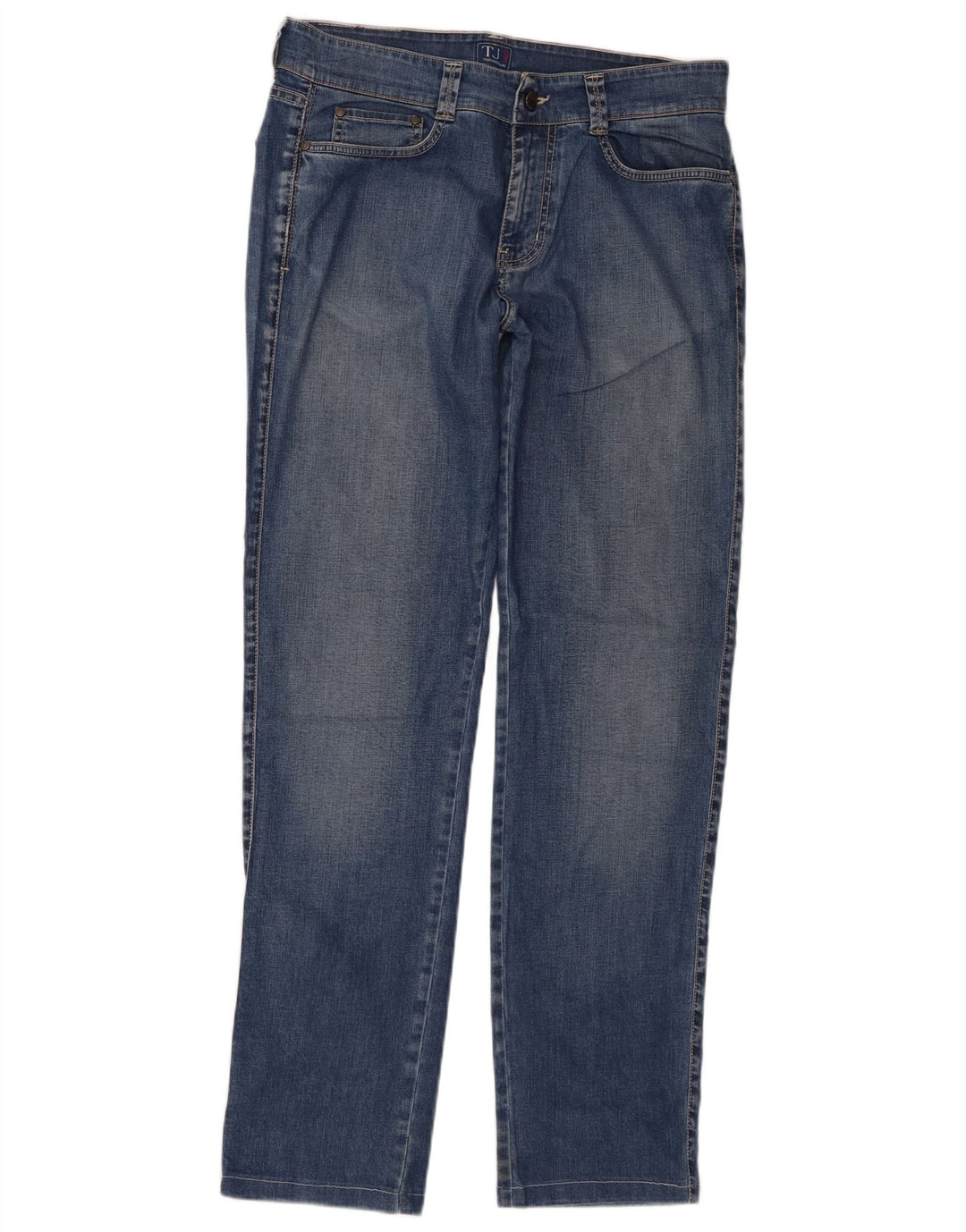 Trussardi Straight Jeans til mænd W33 L32 blå bomuld