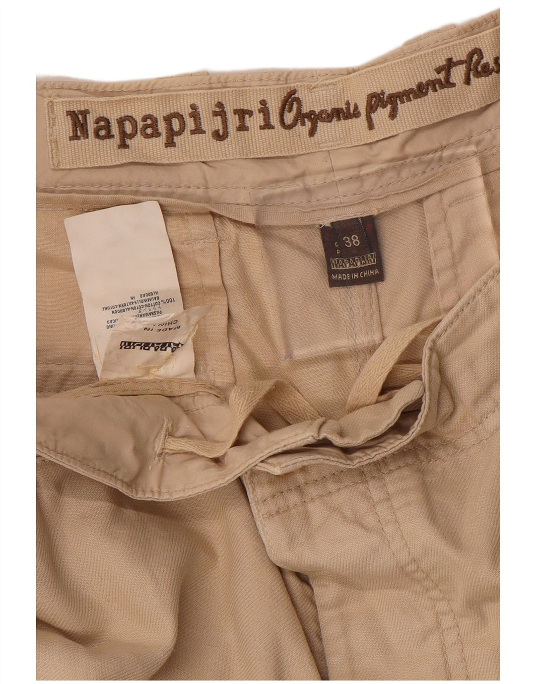 NAPAPIJRI Chino Shorts til mænd W38 XL Beige Bomuld