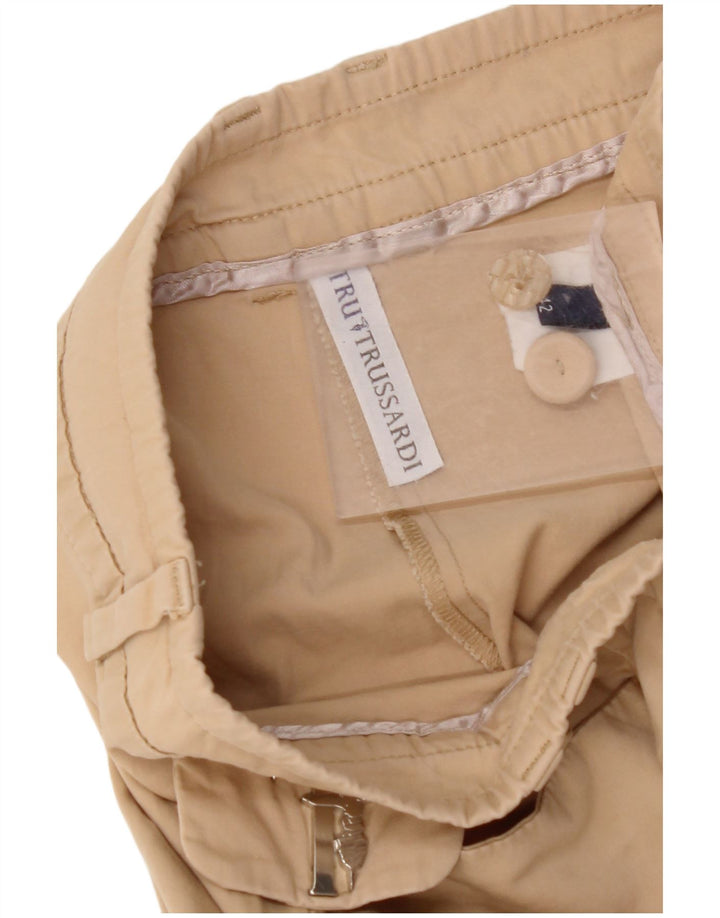 TRUSSARDI Lige fritidsbukser til kvinder IT 42 Medium W28 L27 Beige