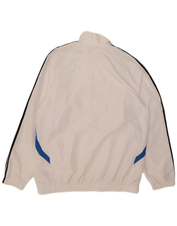 Adidas Træningsdragt til mænd Topjakke UK 42/44 Stor hvid Colourblock Polyester