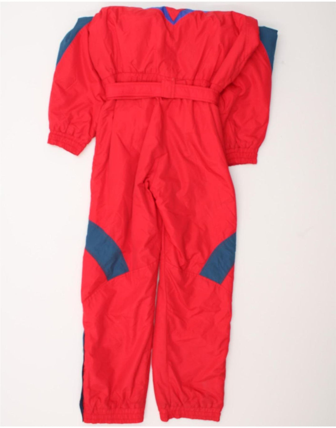 Brugi Dame Hætte Ski Jumpsuit IT 44 Medium Rød Colourblock Polyamid