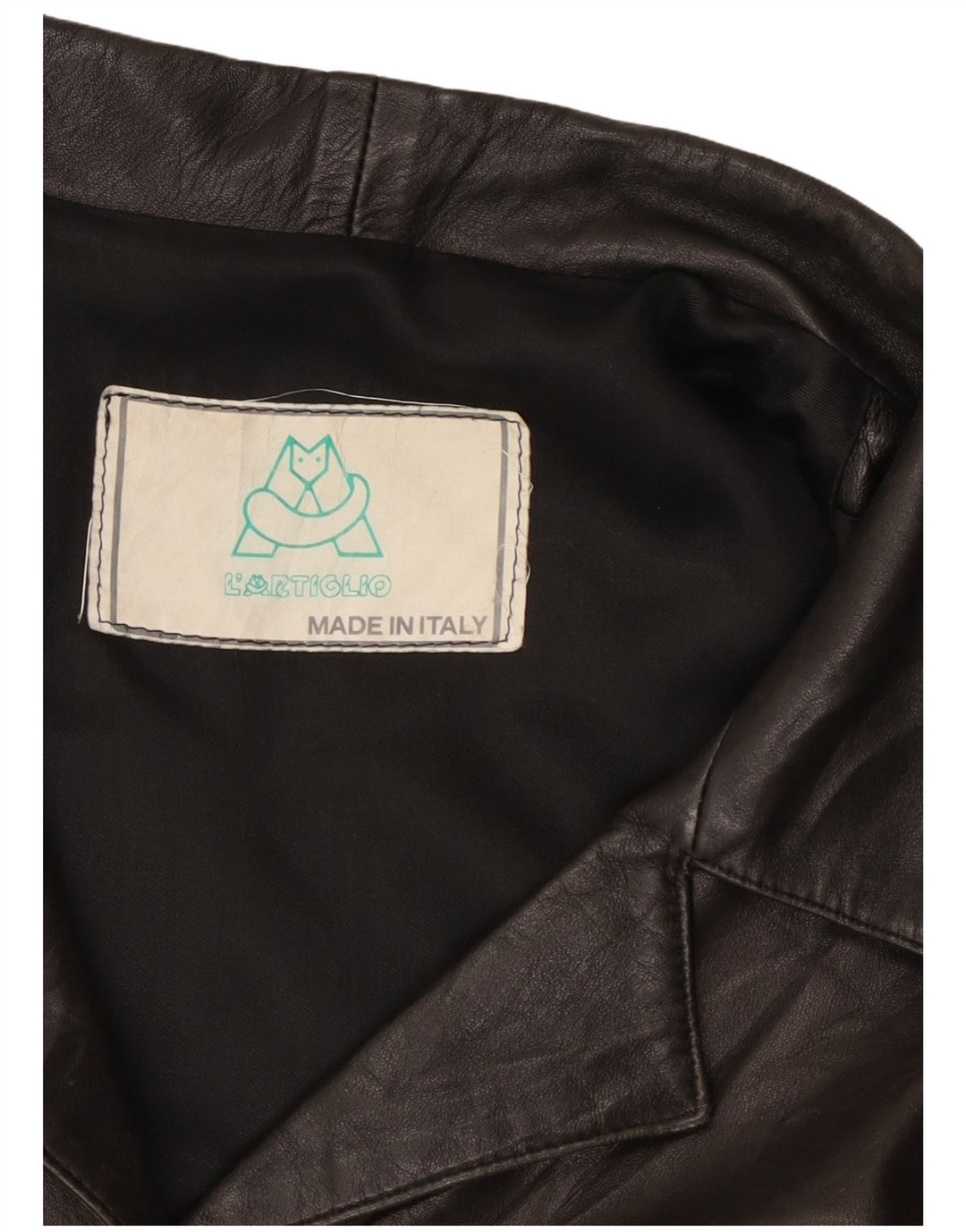 Vintage dame læderjakke UK 16 Large Black