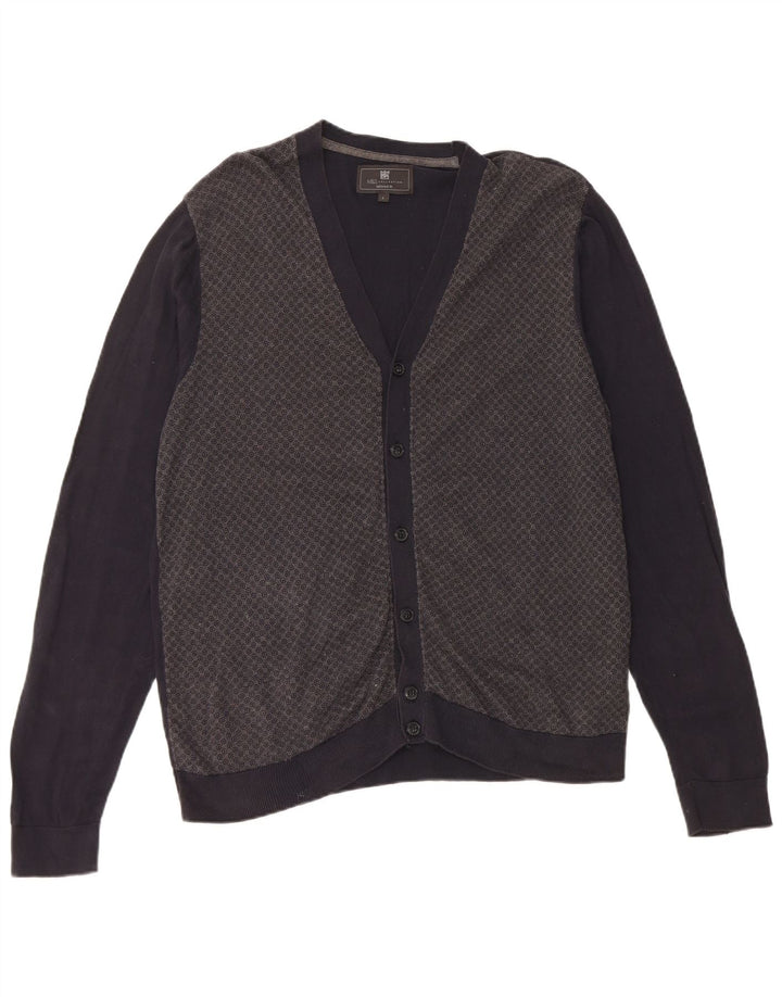 Marks & Spencer herre skræddersyet pasform cardigan sweater stor marineblå