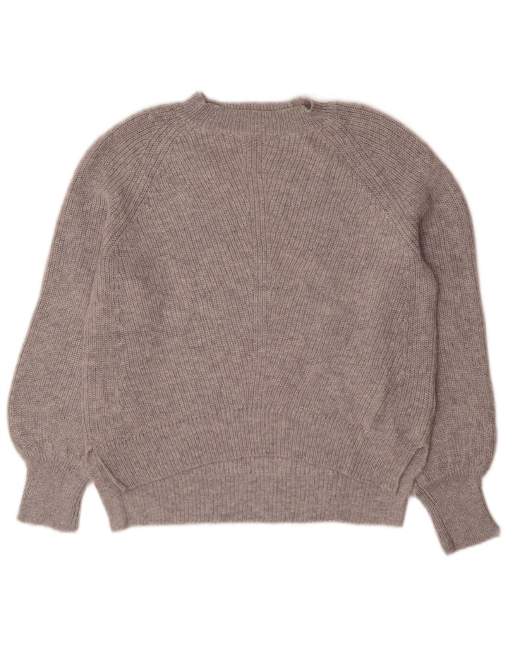 Marks & Spencer dame sweater med rund hals i overstørrelse UK 10 lille grå