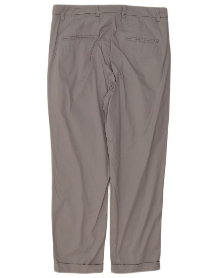Jaeger Womens Crop Pegged jakkesætsbukser UK 12 Medium W32 L25 Grå Polyester