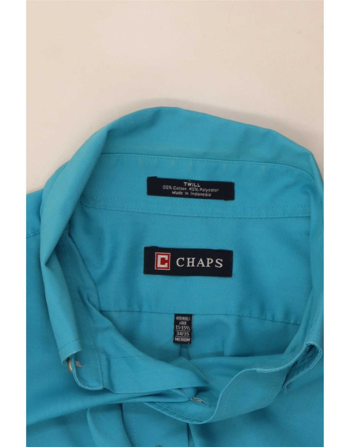 Chaps Herreskjorte Størrelse 15 1/2 Medium Blå Bomuld