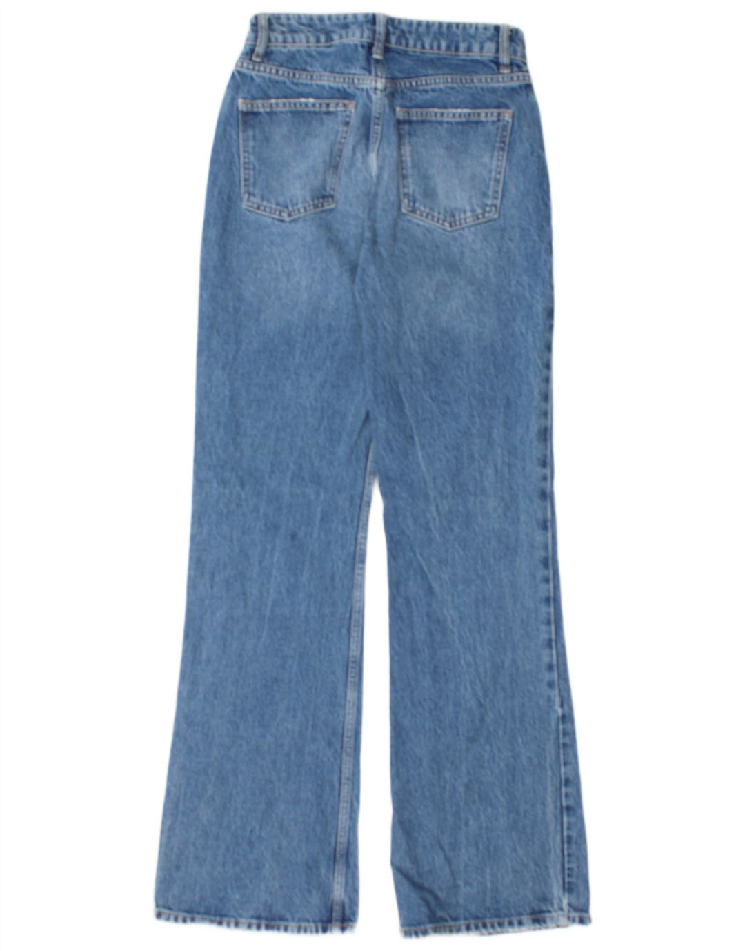 TOPSHOP Dame Bootcut Jeans W26 L32 Blå Bomuld