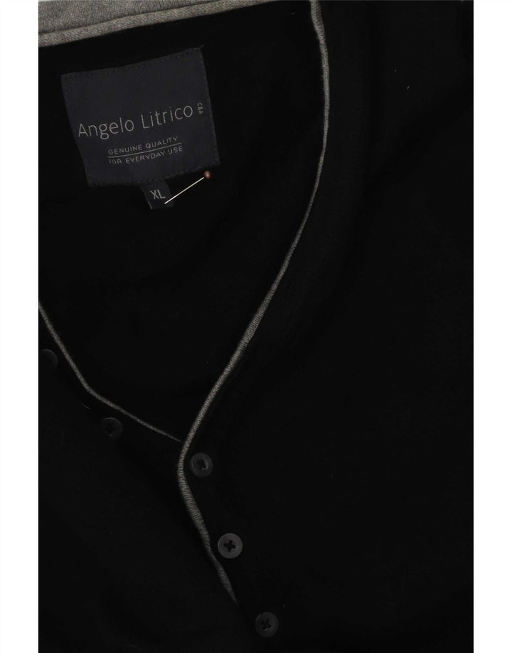 Angelo Litrico Herre V-hals sweater XL Sort