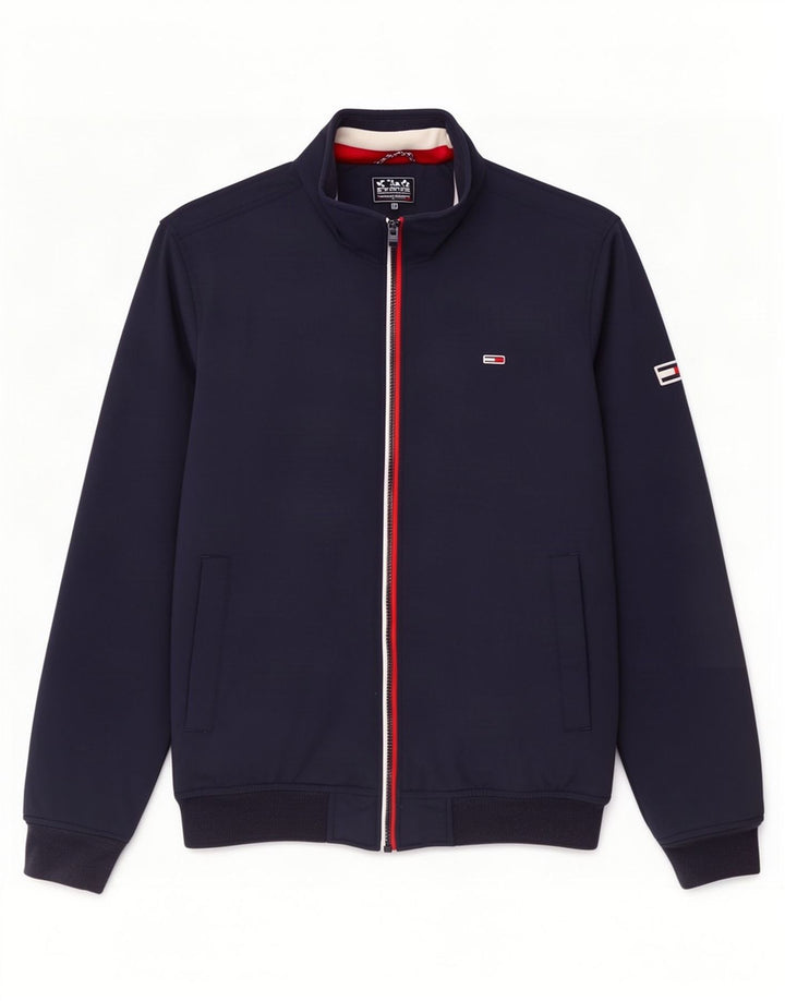 Tommy Hilfiger Herre Bomber Jacket UK 38 Medium Navy Blue Polyamid