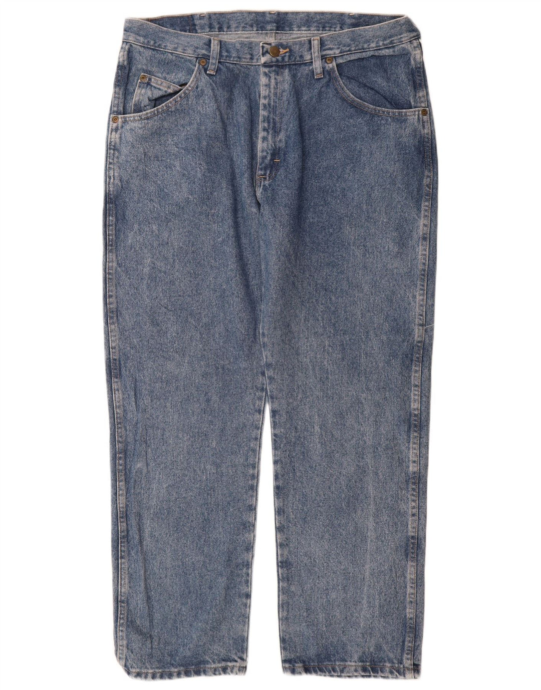 Wrangler Herre Regular Fit Straight Jeans W36 L29 Blå