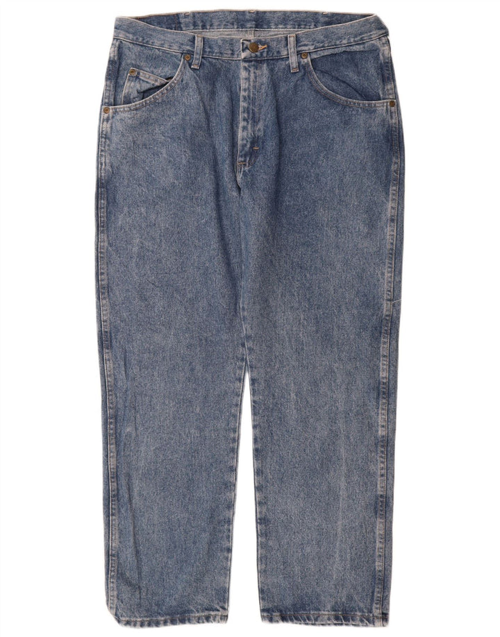 Wrangler Herre Regular Fit Straight Jeans W36 L29 Blå