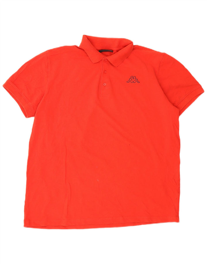 KAPPA herre poloshirt 2XL rød bomuld
