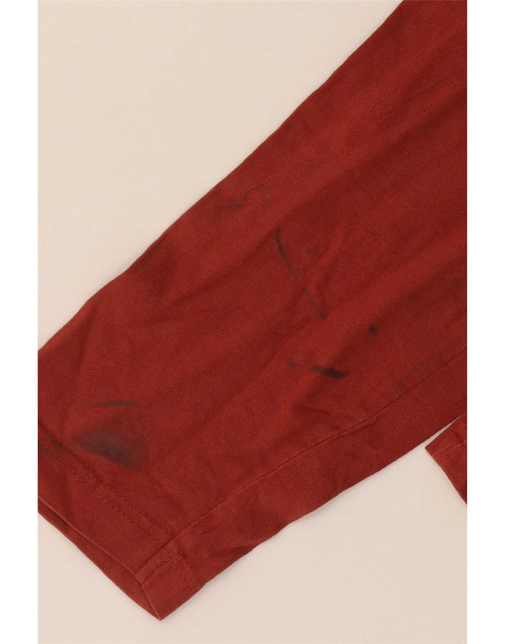 Calvin Klein Jeans Herre Top Langærmet Medium Rød Bomuld
