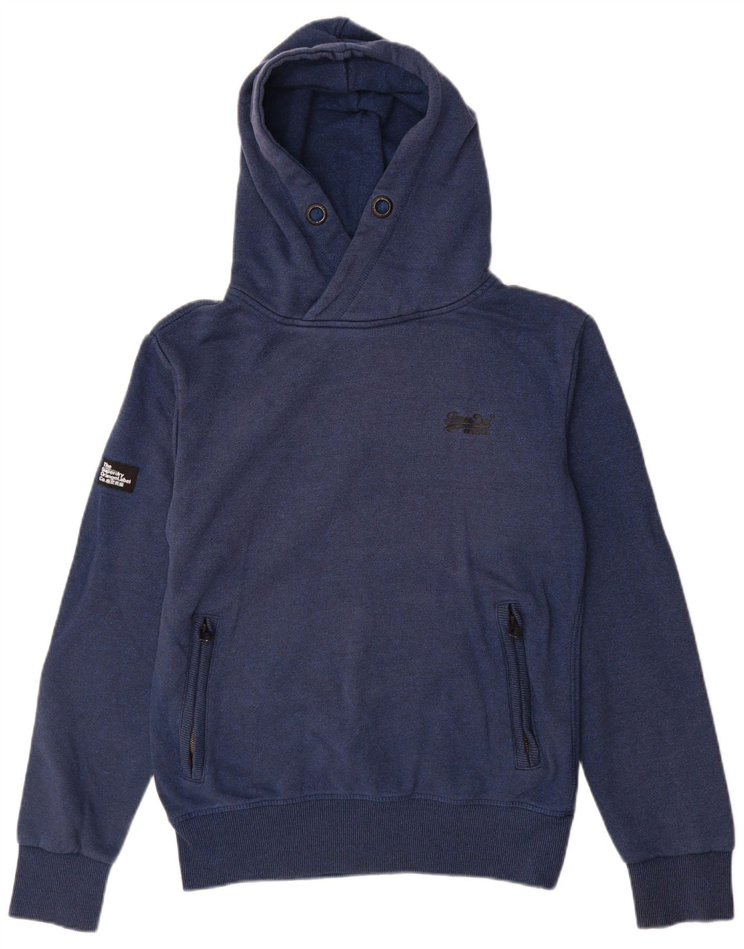 Superdry Hættetrøje til mænd, lille marineblå bomuld