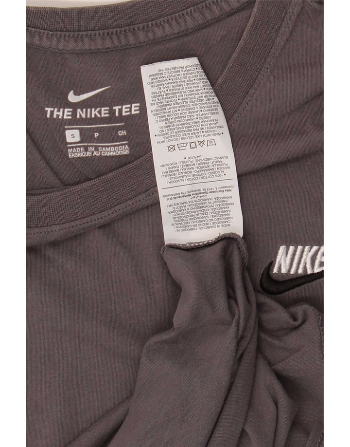 Nike T-shirt top til mænd, lille grå bomuld