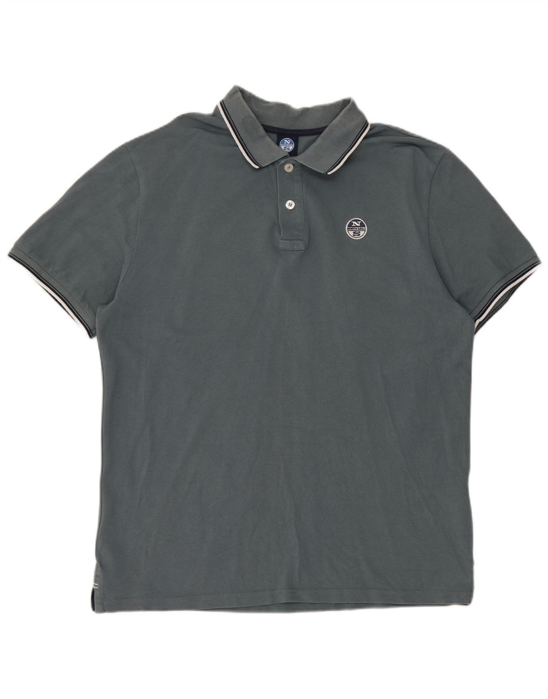 North Sails Herre Polo Shirt Medium Grå Bomuld