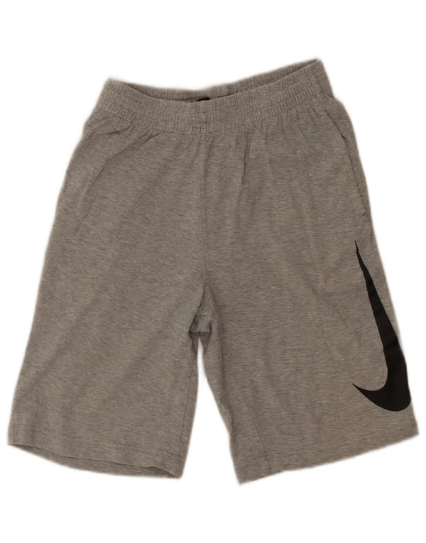 Nike drenge grafiske sportsshorts 10-11 år mellemgrå bomuld