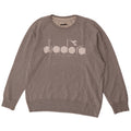 Diadora Herre Grafisk Sweatshirt Jumper XL Grå Flecked Bomuld