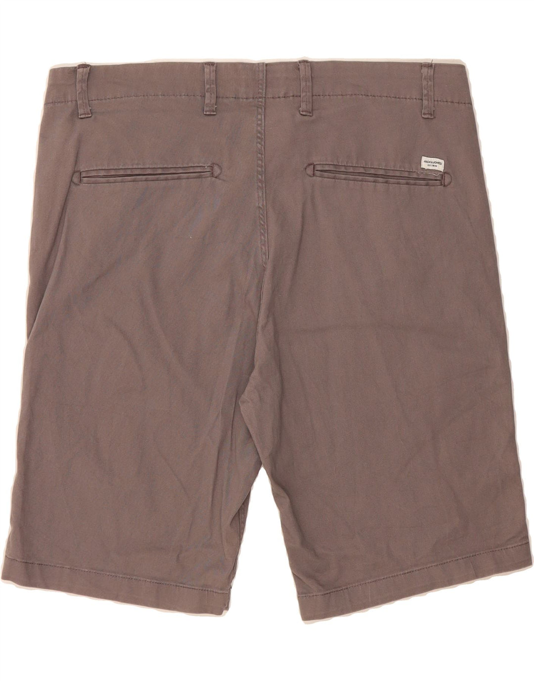 JACK & JONES Mens Chino Shorts XL W40  Grey Cotton Vintage Jack & Jones and Second-Hand Jack & Jones from Messina Hembry 