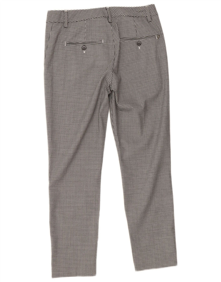 Dondup Slim Chino Bukser til kvinder W29 L26 Sort Houndstooth Acetate