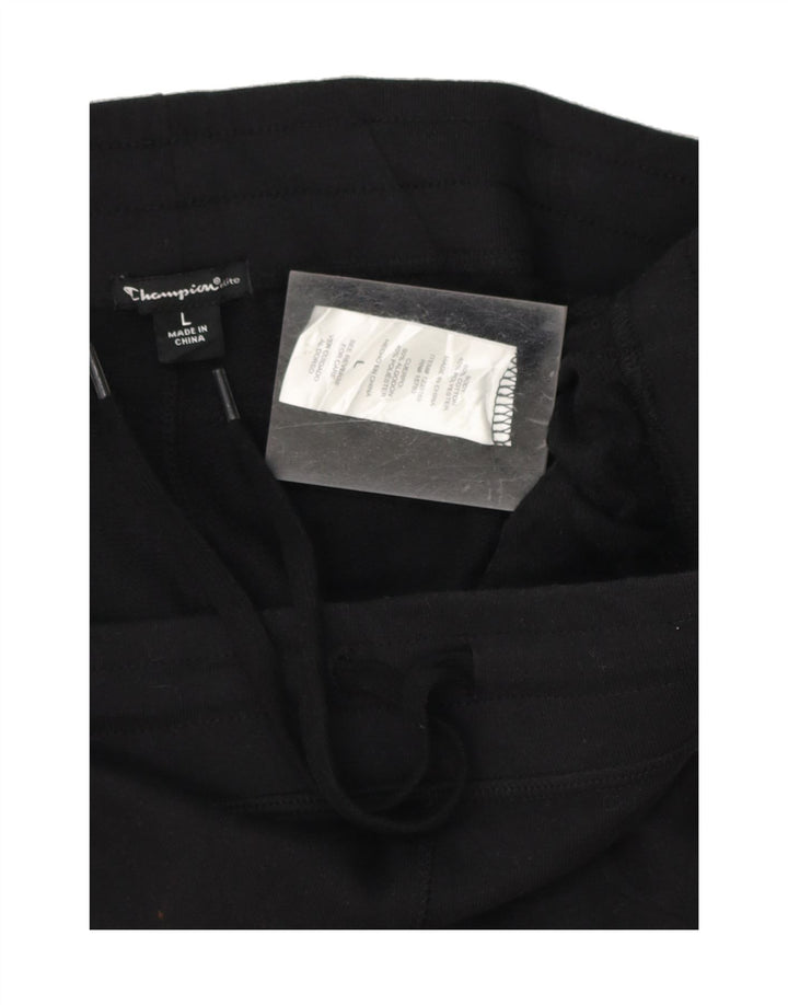CHAMPION Womens Tracksuit Trousers UK 16 Large  Black Cotton Vintage Champion and Second-Hand Champion from Messina Hembry 
