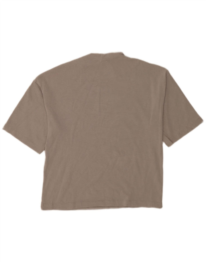 Zara Dame Oversized T-Shirt Top UK 10 Lille Grå