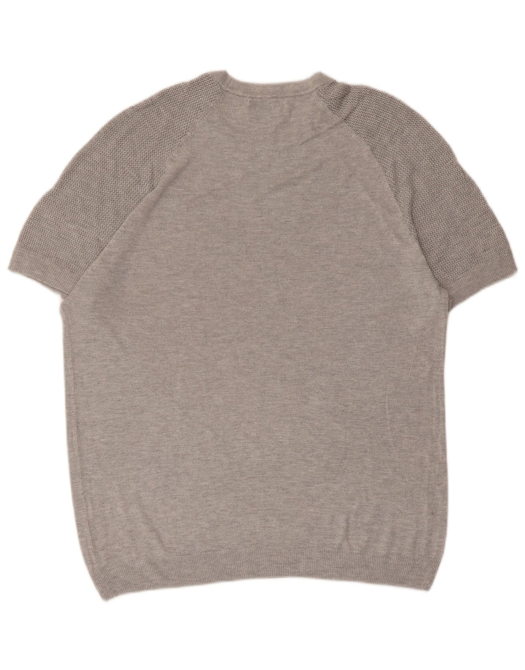 ZARA Kortærmet Herretrøje med rund hals XL Grå