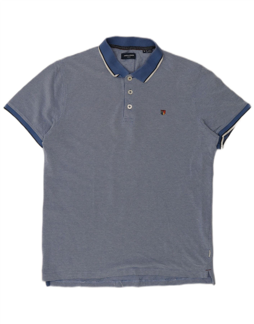 Jack & Jones herre poloshirt mellemblå bomuld
