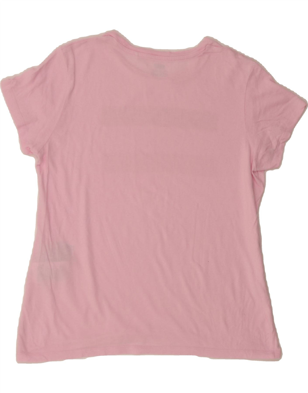LEVI'S Womens Graphic T-Shirt Top UK 14 Medium Pink Cotton Vintage Levi's and Second-Hand Levi's from Messina Hembry 